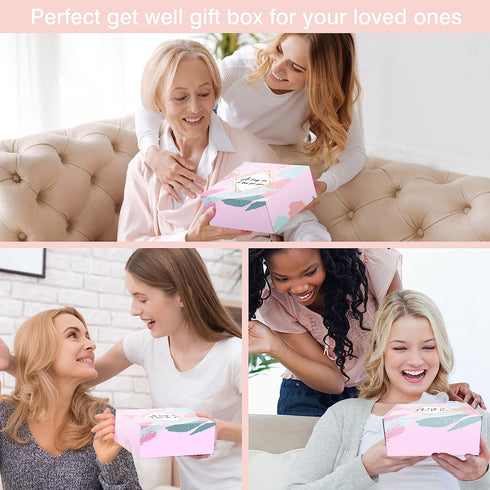 Feel Better Gift Box with Tumbler & Spa Set for Mom Female Friend Sister, Encouragement Thinking of You Gifts
